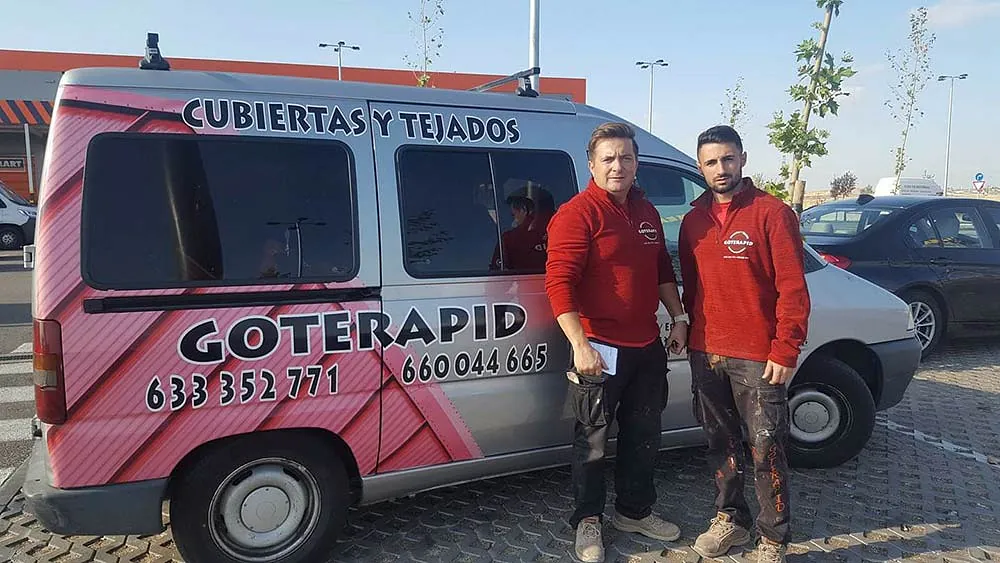 Goterapid personal de empresa de impermeabilizacion