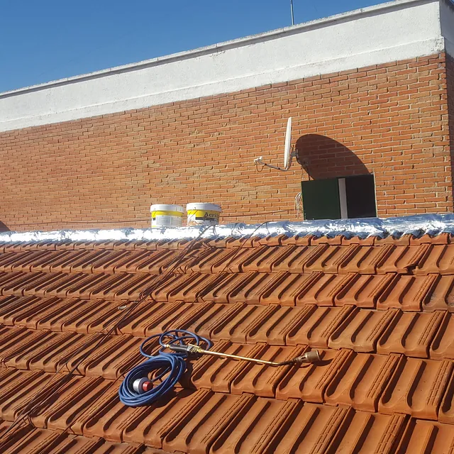 Instalación de tejas 