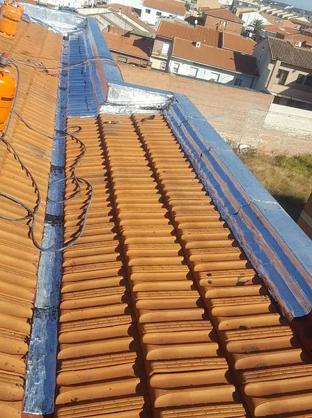Goterapid tejado impermeabilizado con recubrimiento protector 